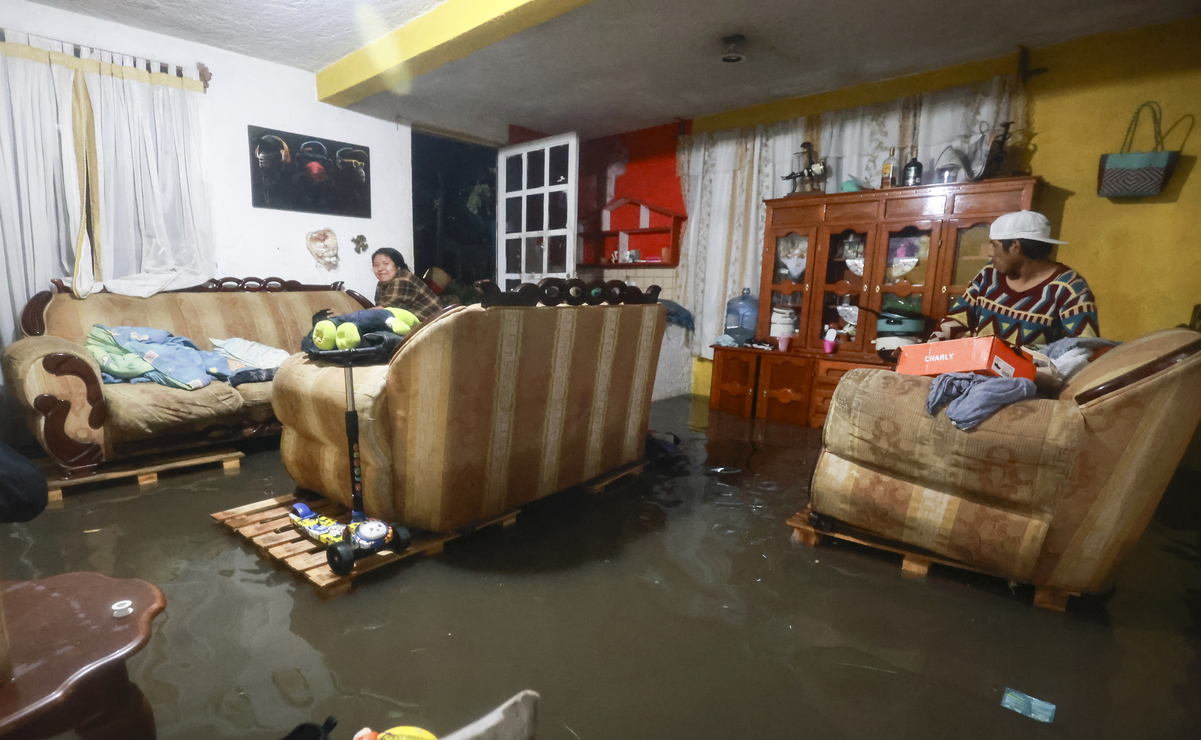 Los habitantes de San Mateo Atenco, año con año sufren por las lluvias pese a los intentos que han hecho las autoridades para contener las inundaciones. Foto: Alejandro Vargas / El Universal Estado de México