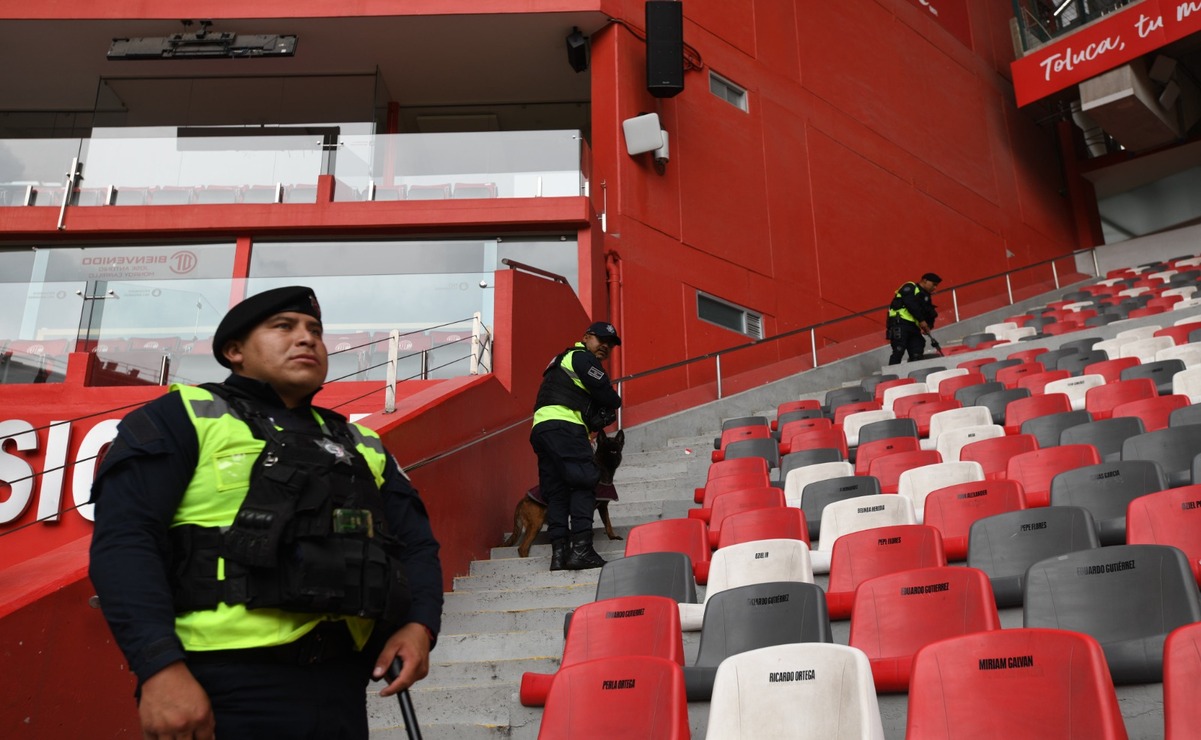 Operativo de seguridad con 867 agentes para el Toluca vs Pumas