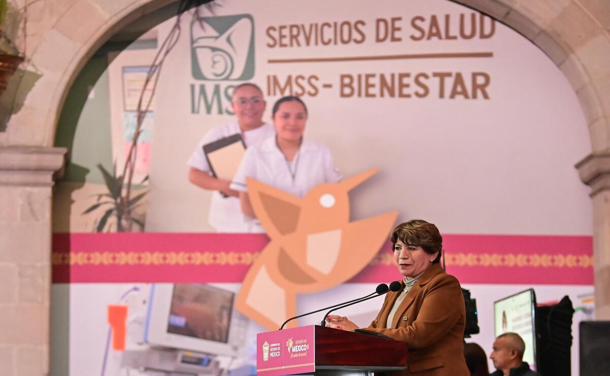 Delfina Gómez Álvarez aseguró que esta entrega refleja el compromiso de su administración por fortalecer los servicios médicos en el Edomex. Foto: Especial