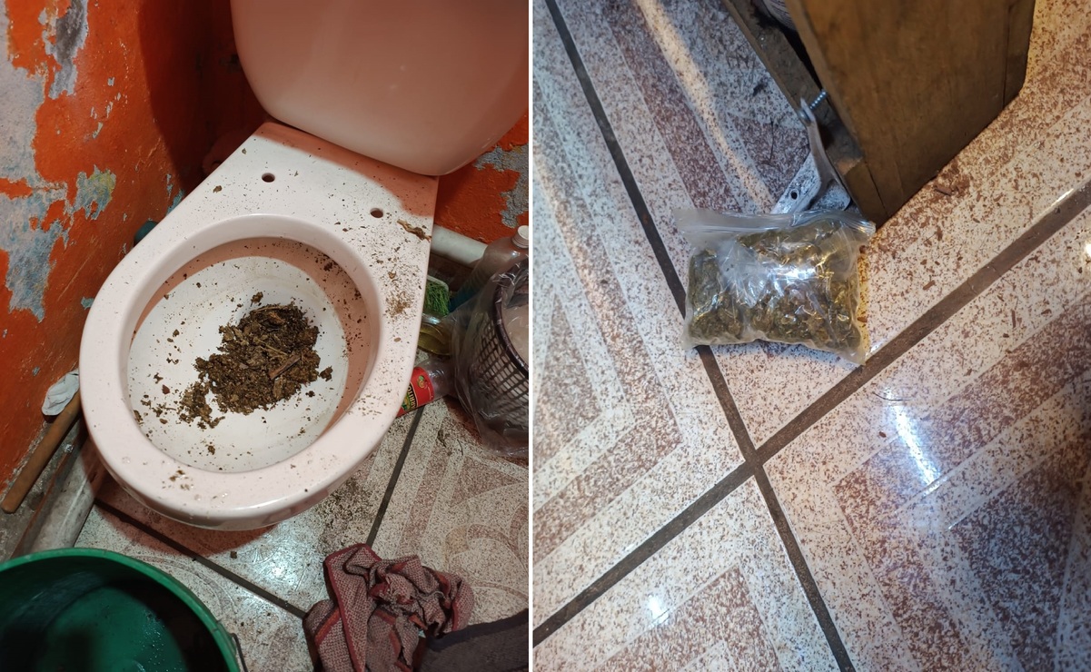 Al notar la presencia policial, las dos mujeres intentaron deshacerse de la droga, arrojando parte dela misma a la taza del baño. Foto: Especial