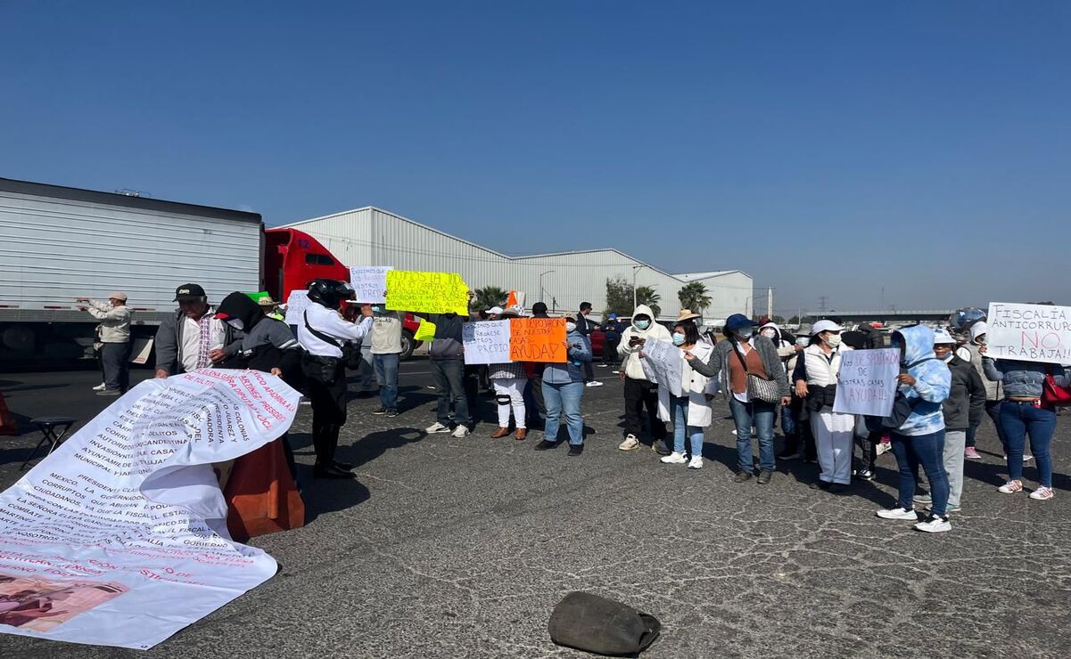 Las manifestantes son de las colonias Fimesa II y III en Tepotzotlán. Foto: Especial