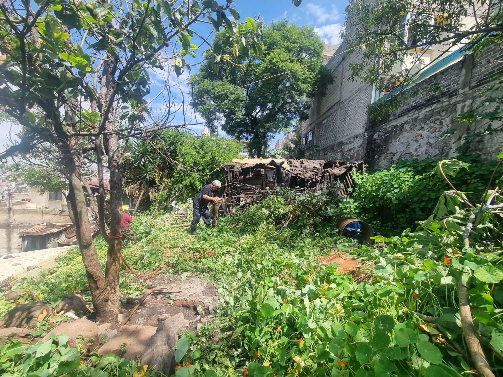 Las familias fueron trasladadas al refugio habilitado Casa Caro, ubicada en el Parque de Ciencia / Foto Especial